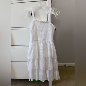 white mini dress w layers